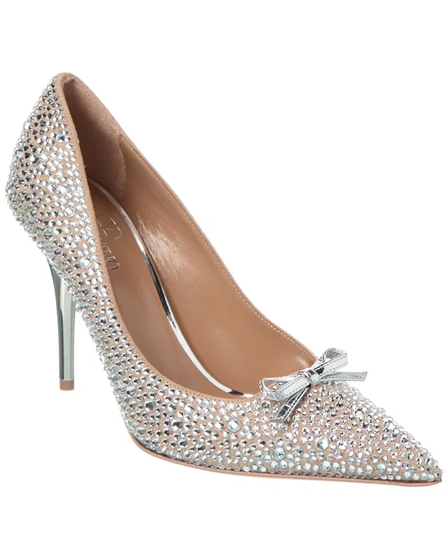 Valentino Rockstud 100 Suede Pump, image 1 of 1 from Rue La La