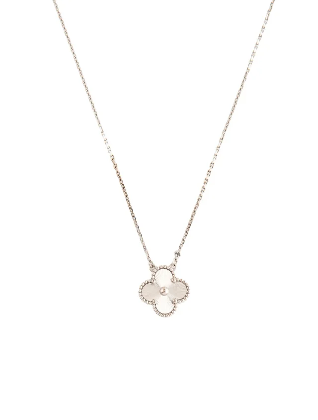 Van Cleef & Arpels Vintage Alhambra Pendant, 18" in multicolor from The RealReal