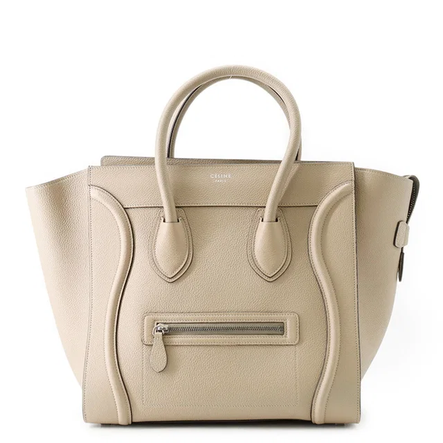 Celine Luggage shopper Beige Leather Size Mini in Beige Leather from GALLERY RARE