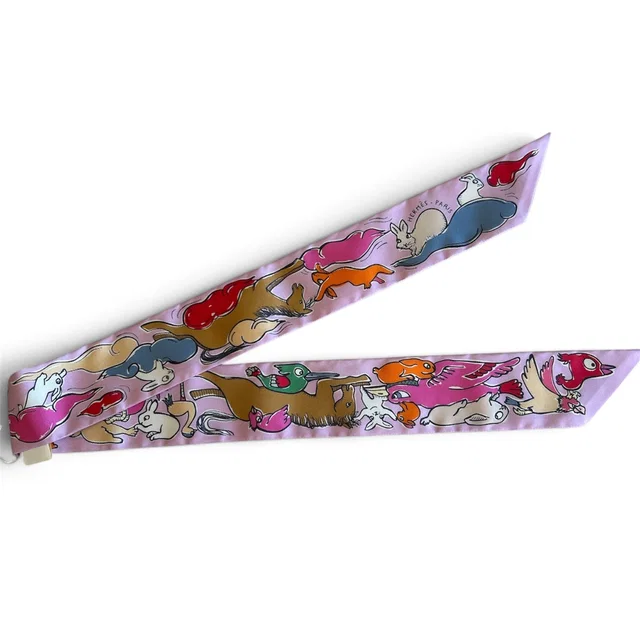33. Hermes Silk Twilly - New in Box in Silk from Luxury Promise