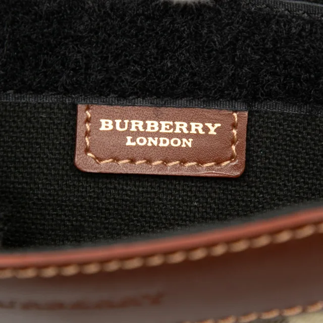 Burberry Haymarket Check Coated Canvas Crossbody in Beige Coated canvas from Designer Revival, photo 5 of 6