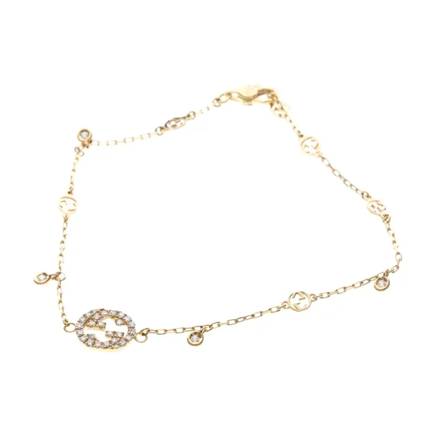 Gucci Interlocking Bracelet Yellow Gold (18K) No Stone Charm Bracelet Gold in Gold Yellow gold (18K) from Elady