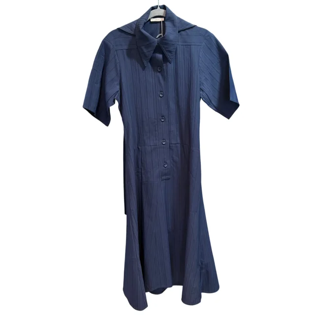 Celine Navy Collar Dress - Size 38 from Revivre