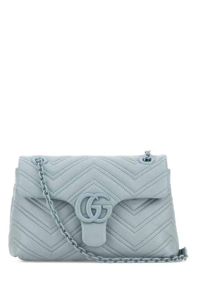 Gucci Gg Marmont Shoulder Bag — Blue Calf Skin in Blue Calfskin from HEWI