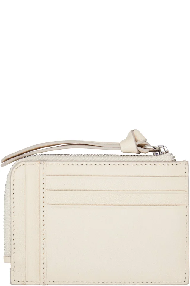 Vivienne Westwood Off-White Zip Card Holder, photo 2 of 2 from SSENSE
