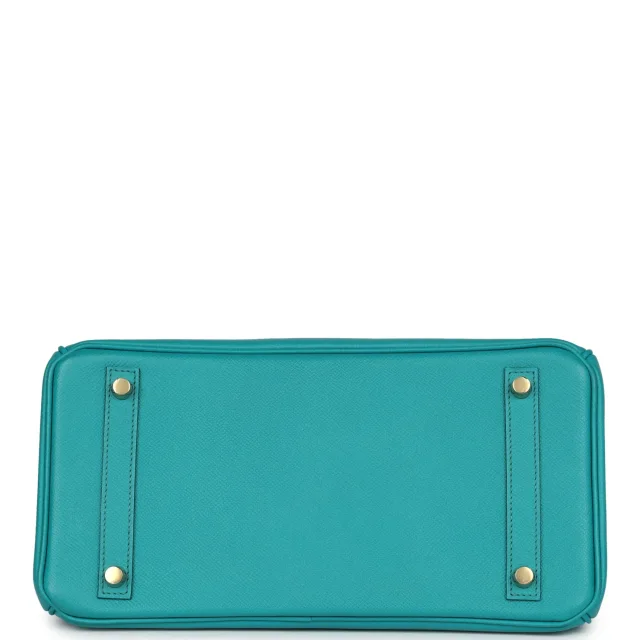Hermès Birkin 30 Bleu Paon Epsom Gold Hardware in Blue Epsom leather from Madison Avenue Couture, photo 6 of 9