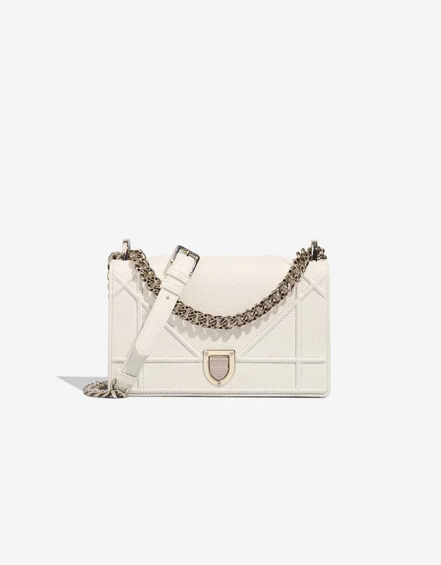 Dior Diorama Small Calf White in White Calfskin from SACLÀB
