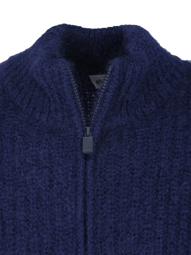 Aspesi zip-up ribbed-knit cardigan, photo 3 of 3 from SENSER
