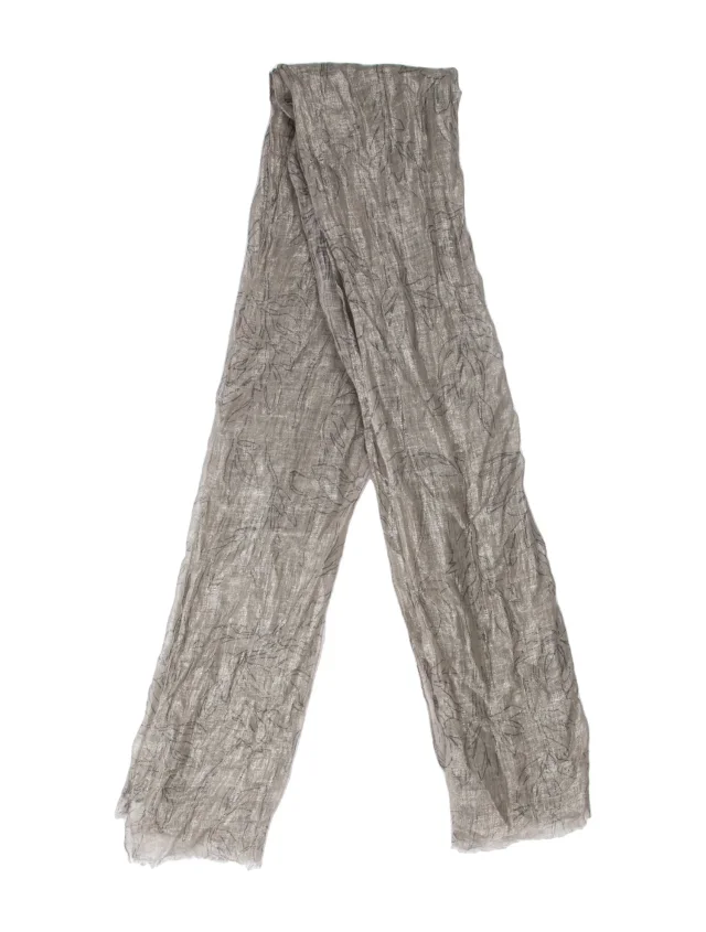 Brunello Cucinelli Floral Print Scarf in gray from The RealReal