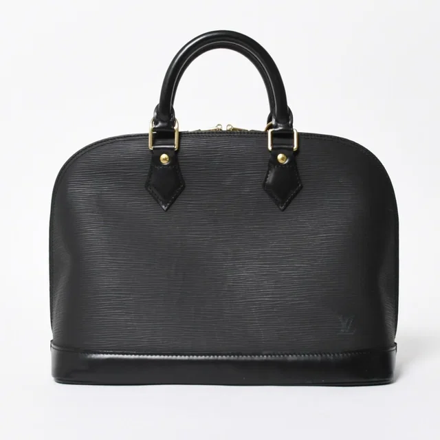 Louis Vuitton Alma PM Handbag Epi Leather Black Gold in Black Leather from The Reluxe