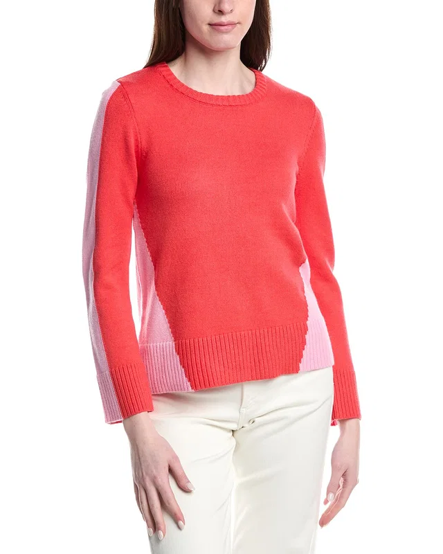 T Tahari Colorblock Jersey Crewneck Top, image 1 of 1 from Rue La La