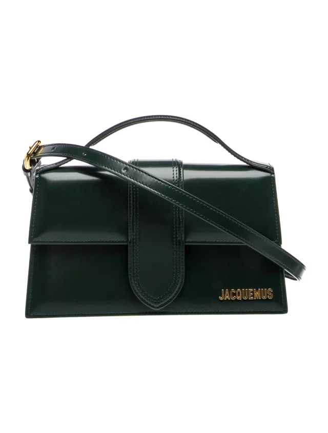 Jacquemus Leather Le grand Bambino in green Leather from The RealReal