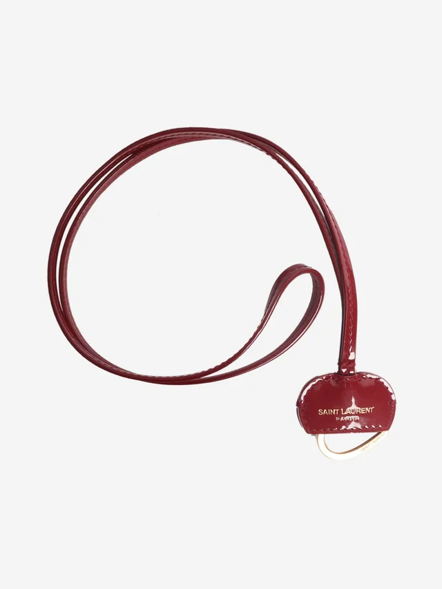 Saint Laurent Red patent leather bag charm in Red Patent leather from Sign of the Times