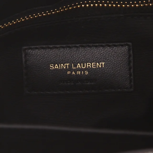Saint Laurent Toy Loulou shoulder bag in grey denim canvas in Grey Canvas from Collector Square, photo 4 of 4