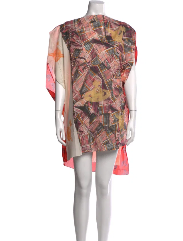 Vivienne Westwood Plaid Print Mini Dress w/ Tags in multicolor from The RealReal
