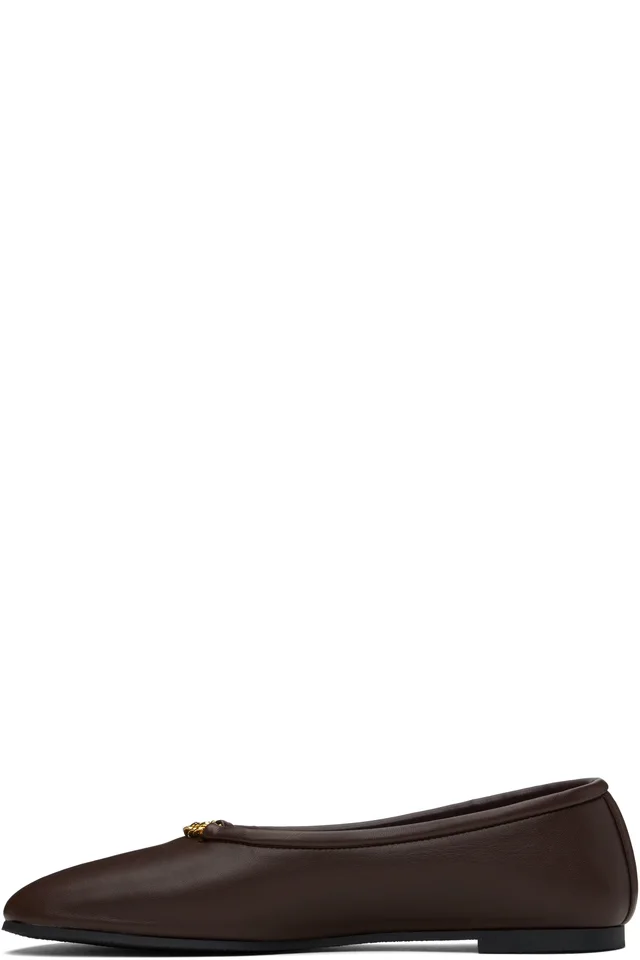 Stella McCartney Brown Ryder Ballerina Flats, photo 3 of 4 from SSENSE