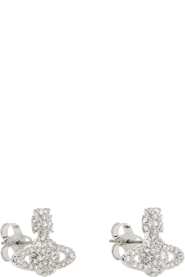 Vivienne Westwood Grace Bas Relief Stud Earrings, photo 2 of 2 from SSENSE