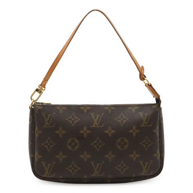 Louis Vuitton Monogram Pochette Pouch Handbag Party in Coated canvas from The Reluxe