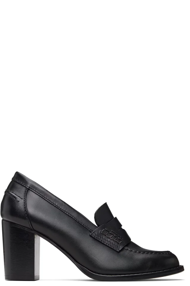 A.P.C. Black Moc Heels, image 1 of 1 from SSENSE