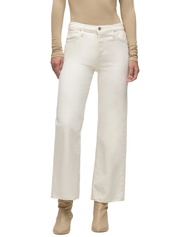 HUDSON Jeans Rosie Ecru Wide Leg Jean, image 1 of 1 from Rue La La