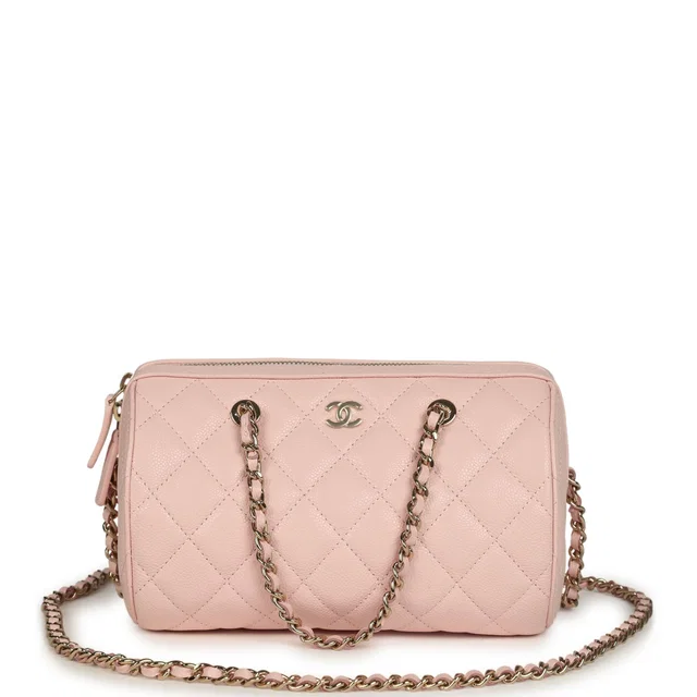 Chanel Mini Timeless Classic Barrel Bag in Pink Caviar leather from Madison Avenue Couture