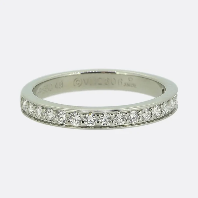 Cartier Diamond Half-Eternity Ring Size J (49) from The Vintage Jeweller