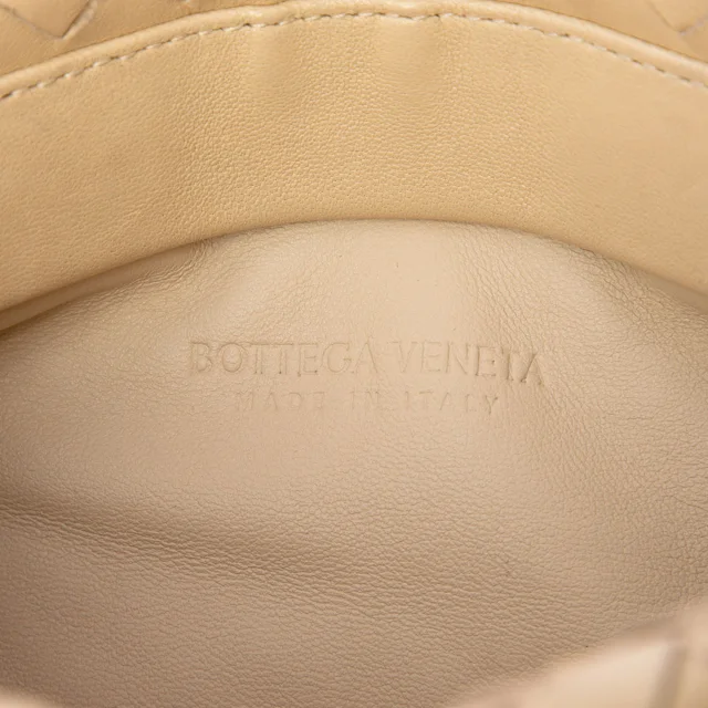 Bottega Veneta Nappa Intrecciato Fold Crossbody in Beige Nappa leather from Designer Revival, photo 5 of 6