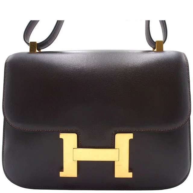 Hermès Constance 23 Shoulder Bag in Box leather from The Reluxe