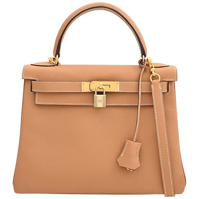 Hermès 2005 Kelly 28 Natural in Beige from VINTAGE QOO TOKYO