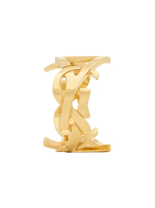 Saint Laurent Cassandre Ring — Gold Brass Rings in Gold from HEWI