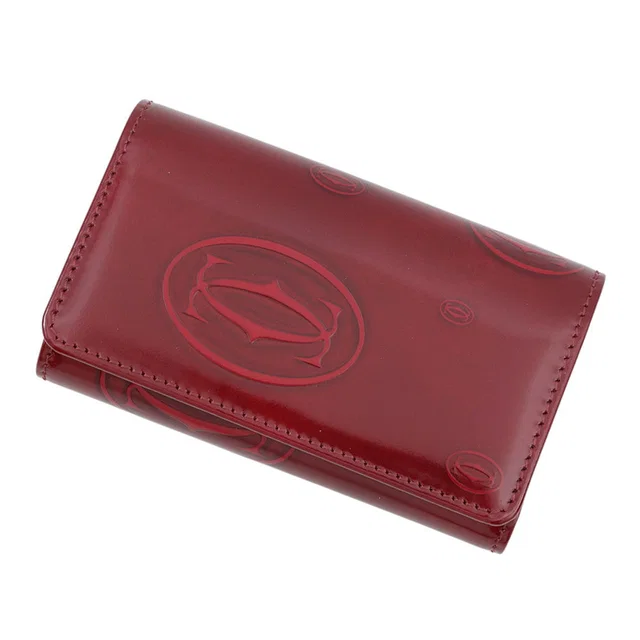 Cartier Happy Birthday Key Case BordeauxL3000929 Patent Leather in Patent leather from GALLERY RARE