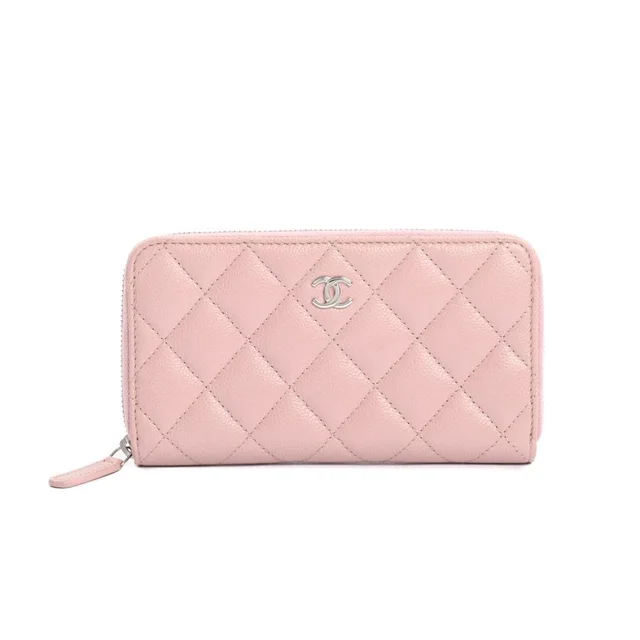 Chanel Compact Wallet Classic Small in Caviar leather from The Reluxe