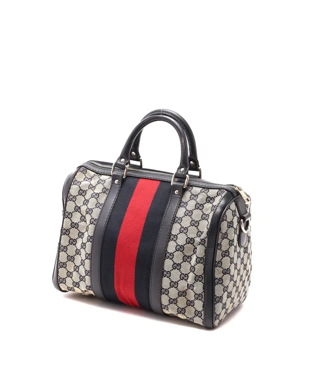 Gucci GG Sherry Line Boston Bag in Canvas from A Retro Tale, photo 3 of 9