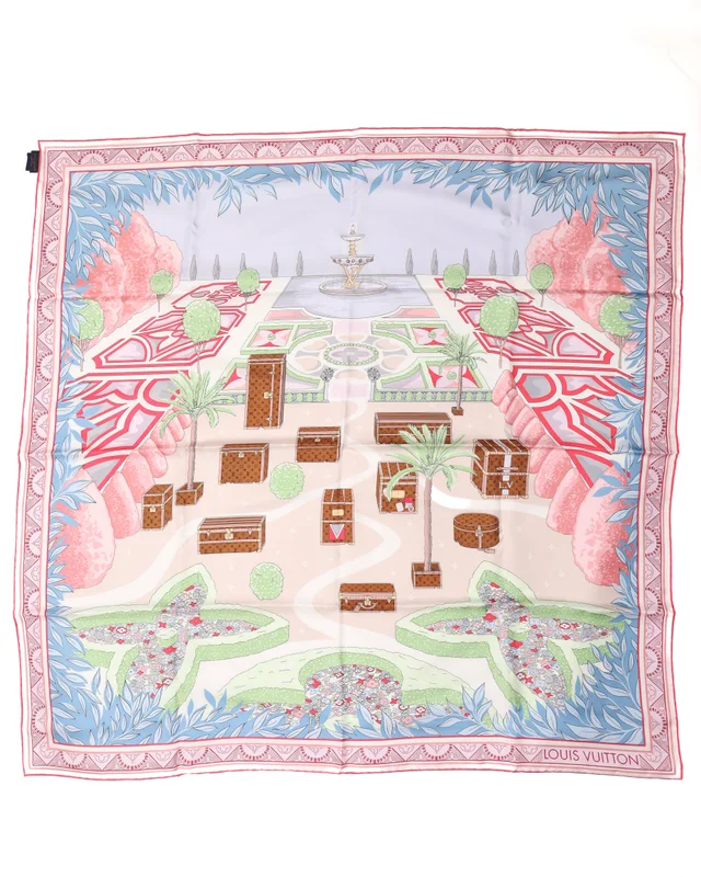 Louis Vuitton 90 Secret Garden Silk Scarf in Silk from A Retro Tale, photo 2 of 2