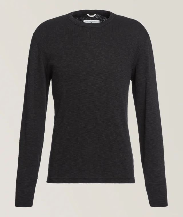 Reigning Champ Long-Sleeve Slub Cotton T-Shirt in Black from Harry Rosen, photo 1 of 1