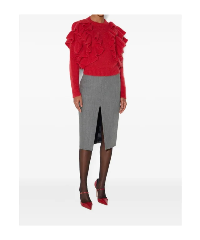Elisabetta Franchi knit pullover with ruffles, photo 3 of 5 from SENSER