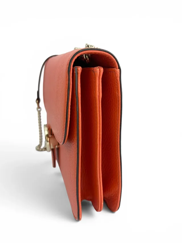 Gucci Interlocking G Shoulder Bag in Orange Leather from Season 2 Consign, photo 4 of 10