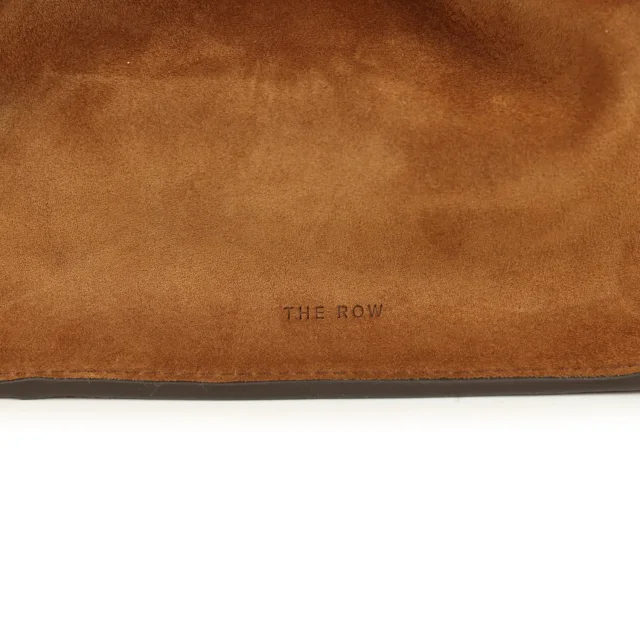 The Row Soft Margaux 10 Bag Cider Suede Gold Hardware in Tan Suede from Madison Avenue Couture, photo 3 of 4