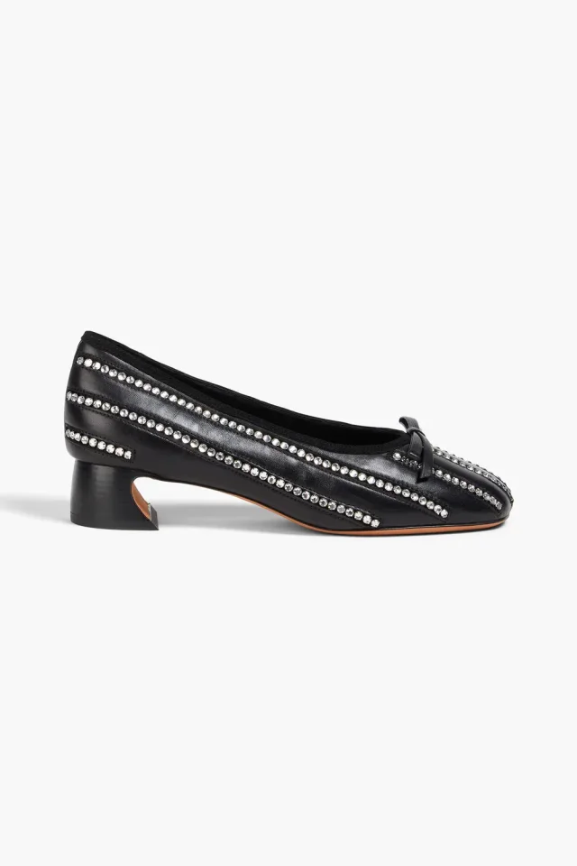 3.1 Phillip Lim ID Soft Crystal-Embellished Leather Pumps, photo 5 of 8 from THE OUTNET