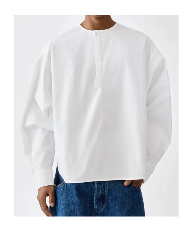 Jacquemus La Vareuse Losange Popover Shirt, photo 2 of 5 from SENSER