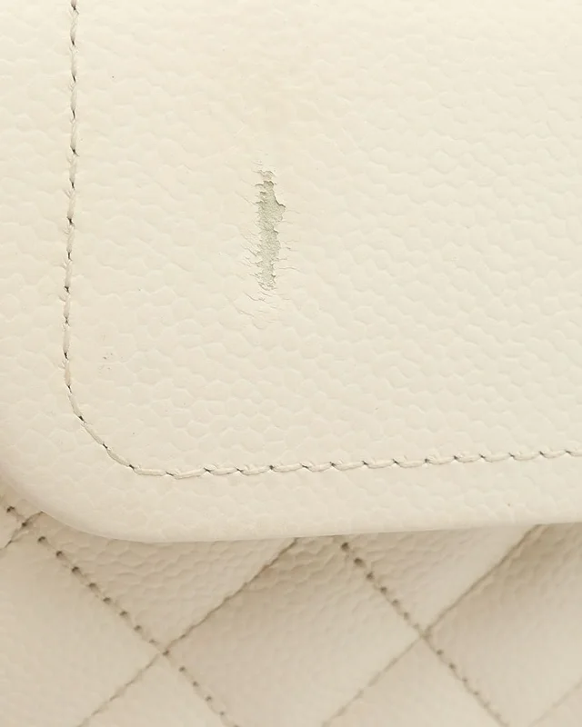 Chanel Classic Medium Caviar Double Flap Bag in Caviar leather from A Retro Tale, photo 6 of 11