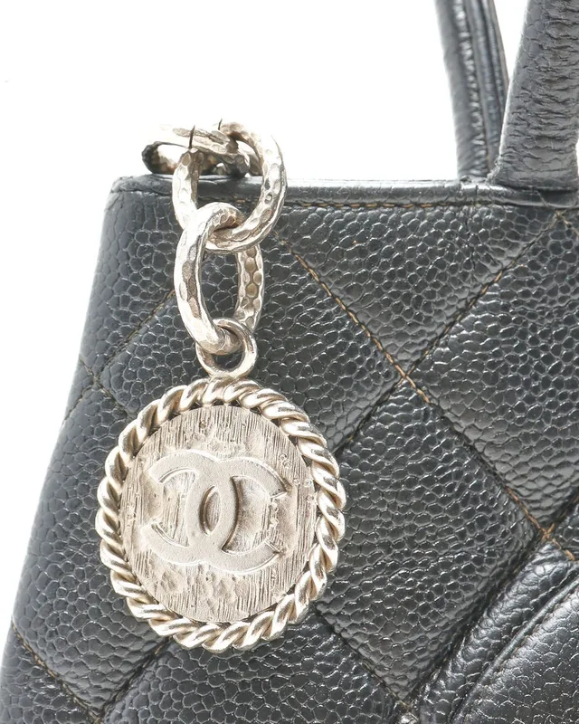 Chanel Caviar Medallion Tote Bag in Caviar leather from A Retro Tale, photo 6 of 9