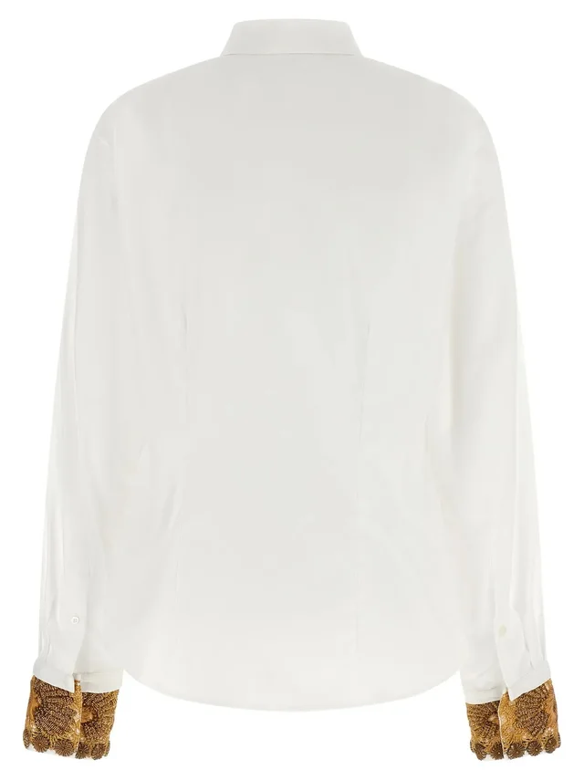 Dries Van Noten embroidered cotton poplin shirt, photo 3 of 7 from SENSER