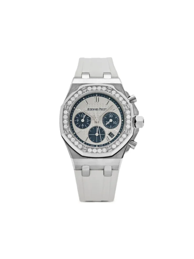 Audemars Piguet 2021 pre-owned Royal Oak Offshore 37mm - unisex - stainless steel/Rubber - One Size - Silver in silver|gray from Farfetch