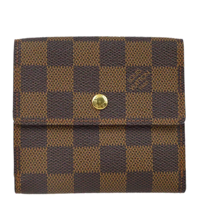 Louis Vuitton 2006 Damier Portefeuille Elise Bifold Wallet N61654 in Canvas from AMORE Vintage Tokyo