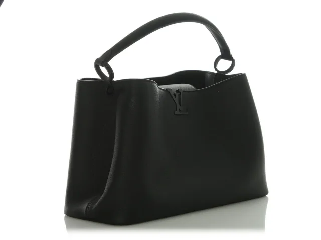 Louis Vuitton So Black Calfksin Capucines GM Souple in Black Calfskin from Ann's Fabulous Finds, photo 5 of 9
