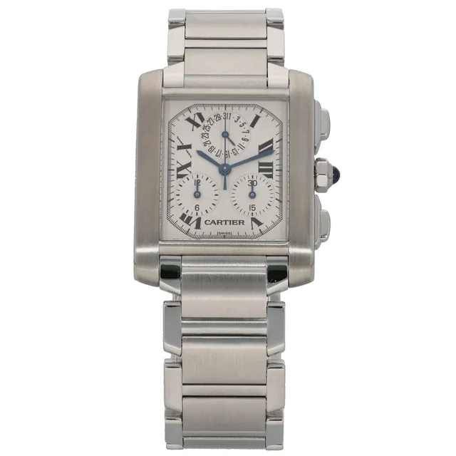 Cartier Tank Francaise W51001Q3 28mm Stainless Steel Watch from H&T