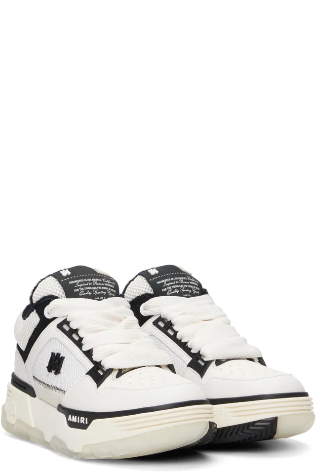 AMIRI White & Black MA-1 Sneakers, photo 4 of 5 from SSENSE