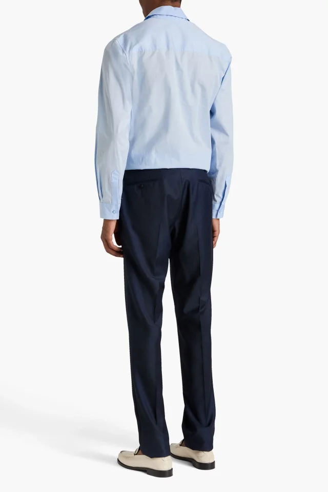 Slowear Incotex Sharkskin slim-fit wool pants, photo 3 of 4 from THE OUTNET