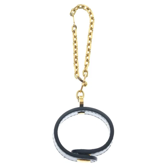 Hermès Chain Glove Holder Black Gold Gloves in Black Leather from The Reluxe
